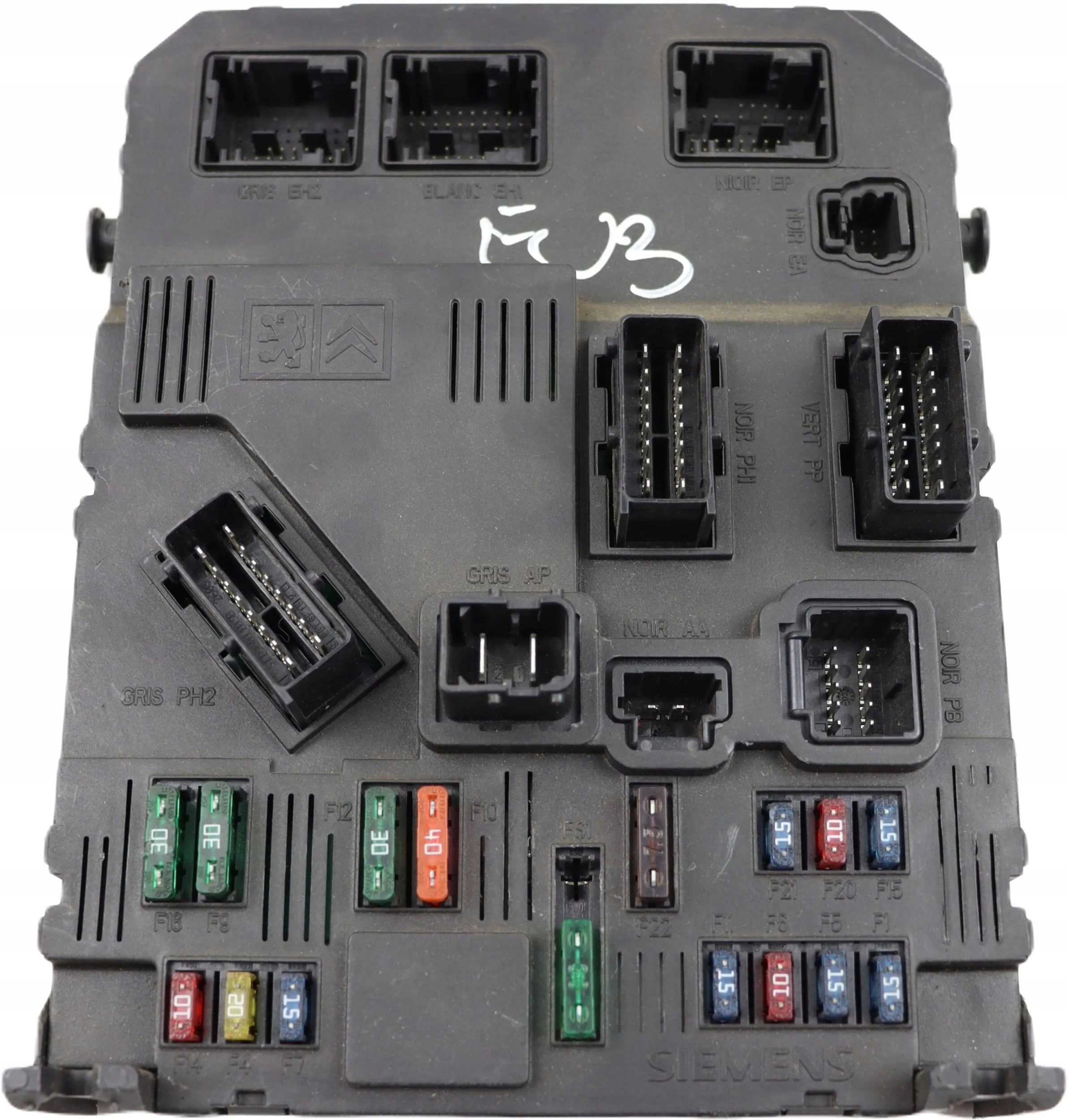CITROEN PEUGEOT module control unit compartment BSI 9650584780 S118085120B