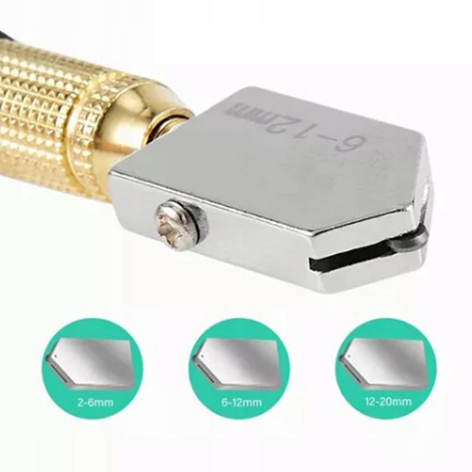 ZESTAW NÓZ DO CIĘCIA SZKŁA Z KOŃCÓWKA DIAMENT Marka bez marki