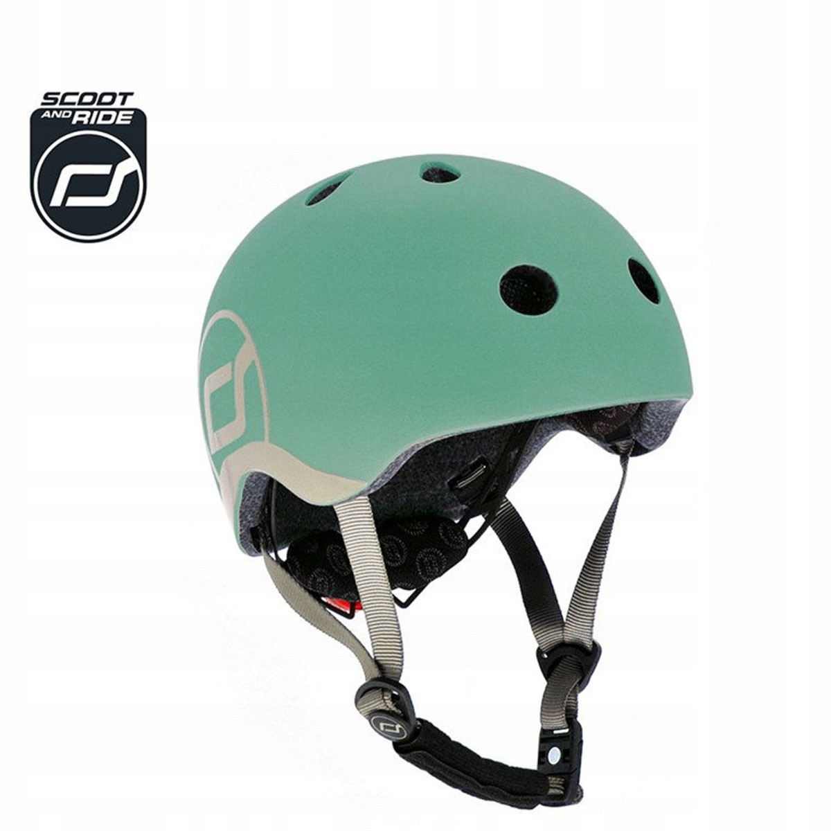 Kask dla dzieci Scootandride Xxs-s dla dzieci 1-5 lat Forest 45-51 cm