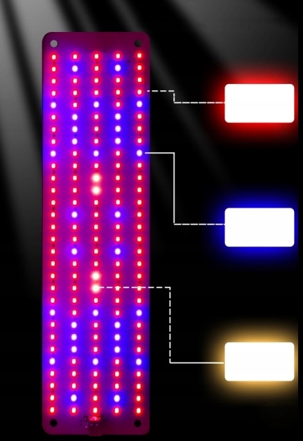 4x PANEL PRO RŮST ROSTLIN 600 UV LED PĚSTOVÁNÍ ČASOVAČ 6 REŽIMŮ Maximální výkon 600 W