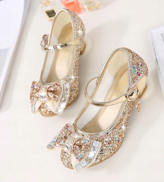 BUTY KSIĘŻNICZKI CZÓŁENKA ZŁOTE DO STROJÓW SUKIENEK BALOWYCH 28 Płeć dziewczynki