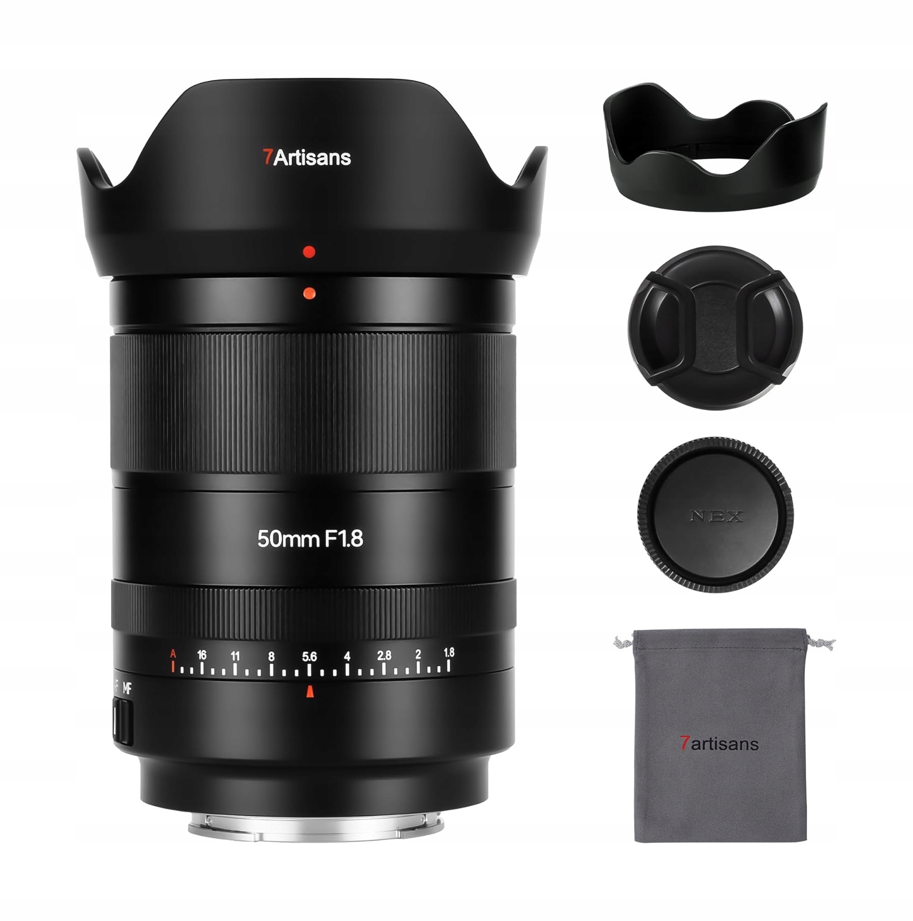 Obiektyw 7artisans Af 50mm F1.8 aparat do widma Sony E Pełna klatka