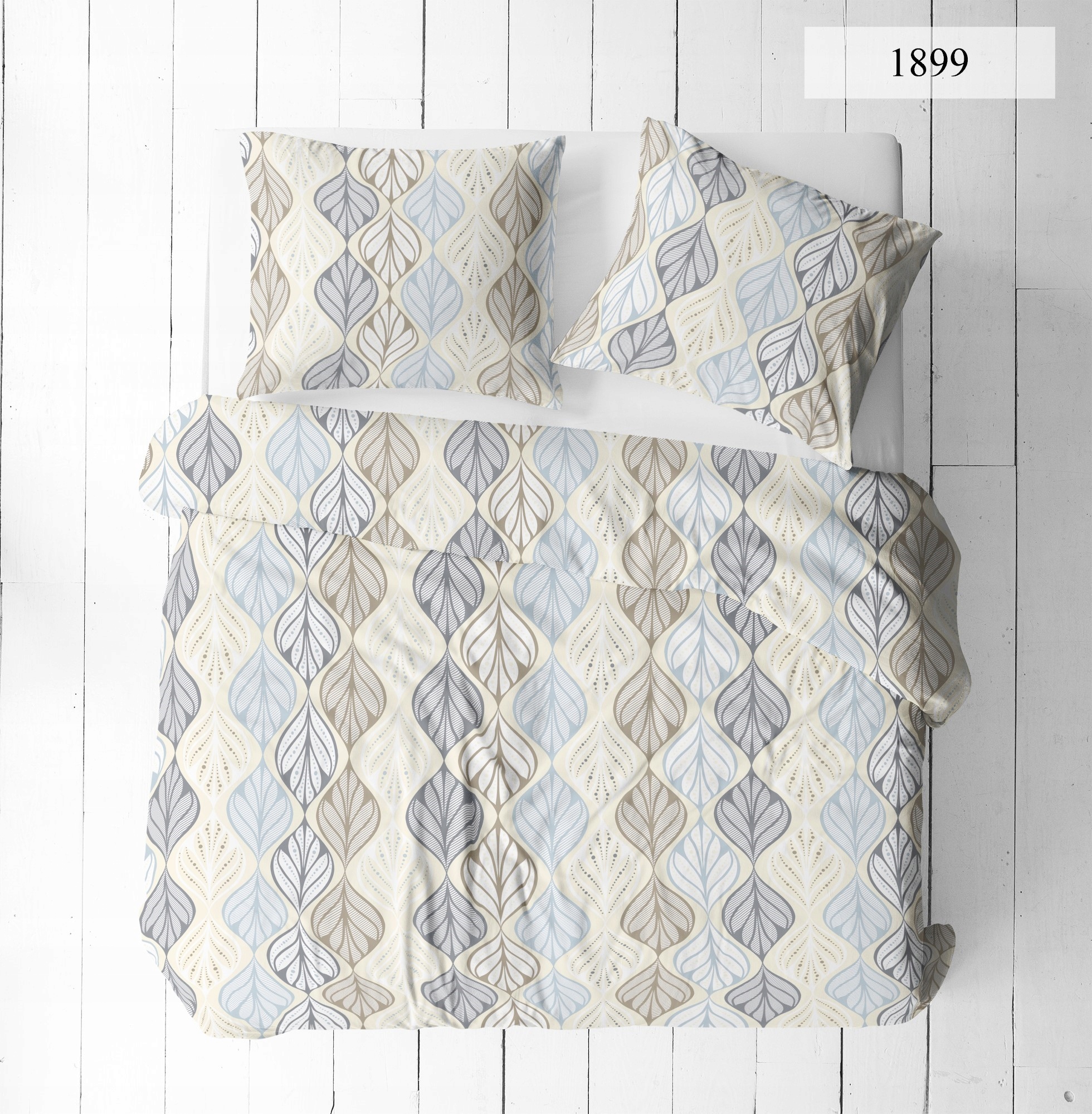 Pościel Z Kory 220X200 100% Bawełna Producent warkocz łezki liść