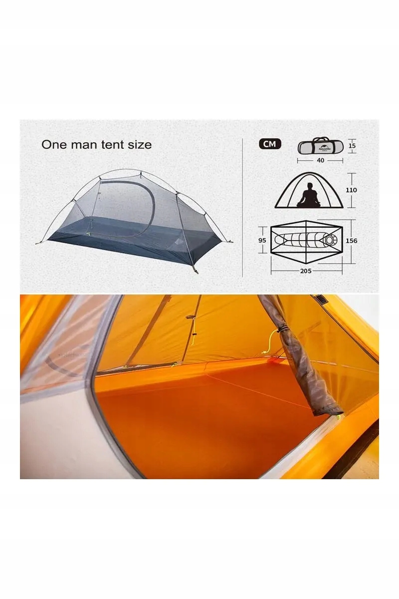 Namiot Naturehike CYCLING ULTRALIGHT 1 NH18A095-D-FOREST GREEN Cechy dodatkowe przedsionek system wentylacji