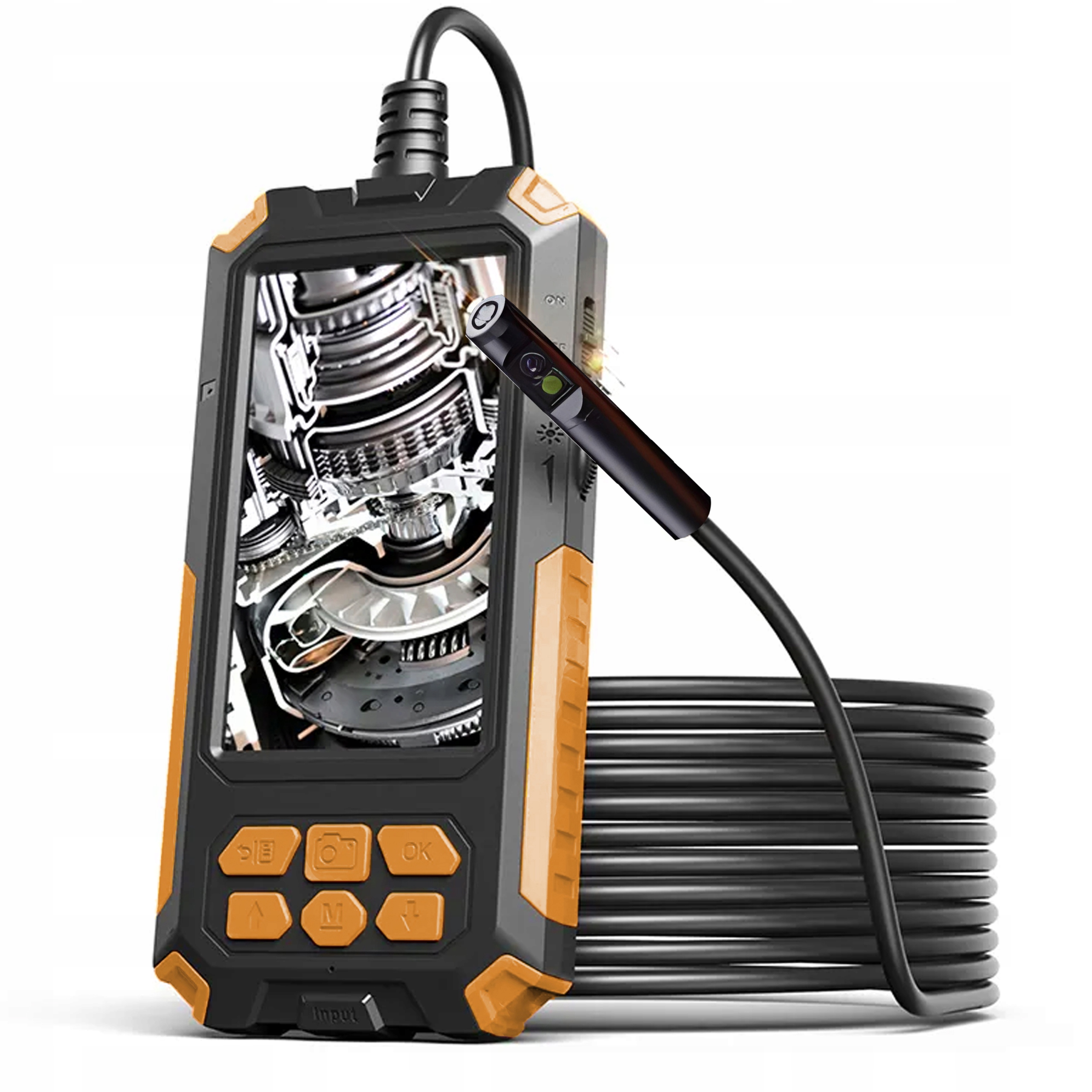 Inspekční Kamera Duo Endoskop Flexibilní 5M 9LED 2xFULL Hd Displej