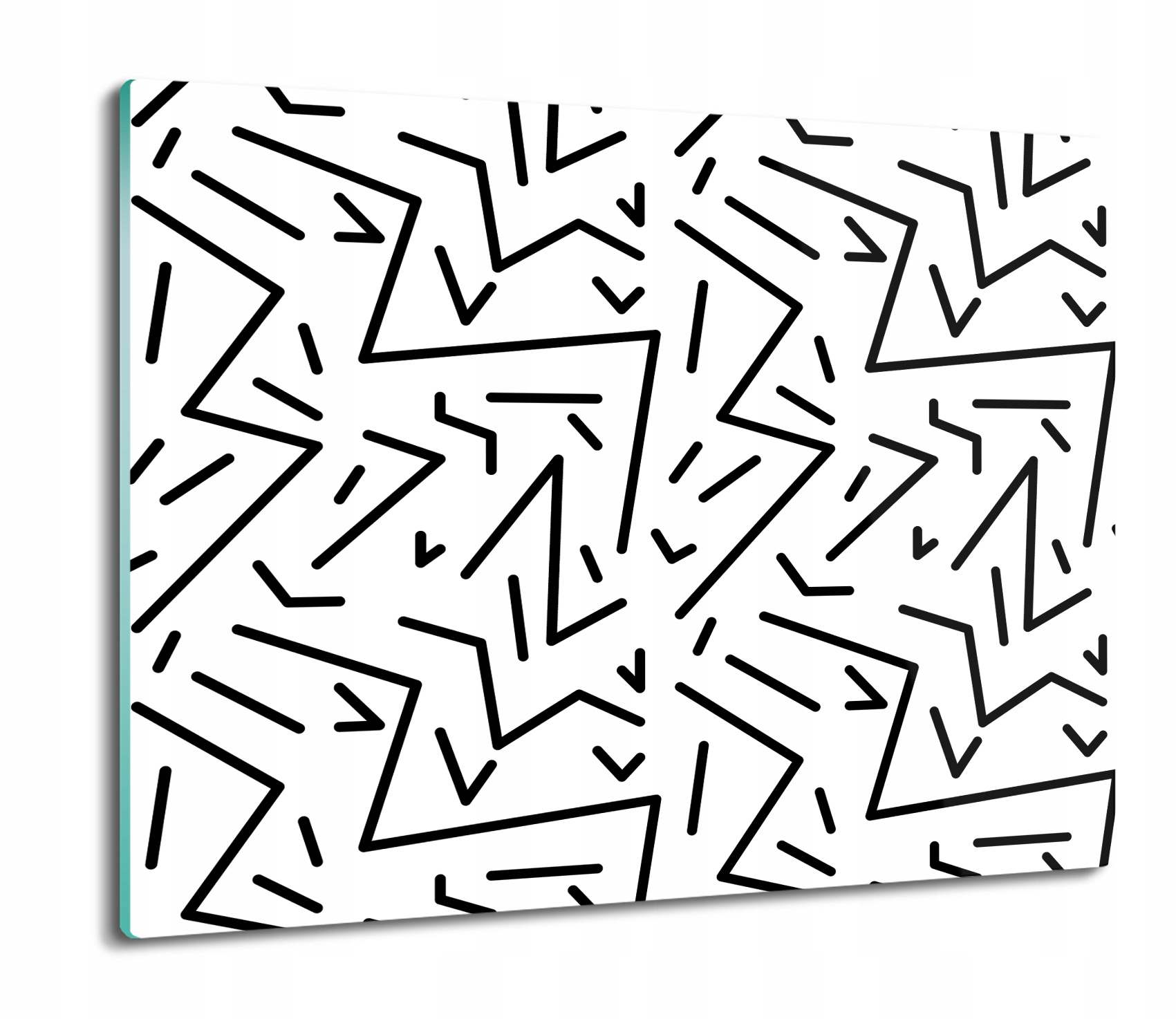 Kuchyňská deska Vál z tvrzeného skla 60x52 Geometrie grafika