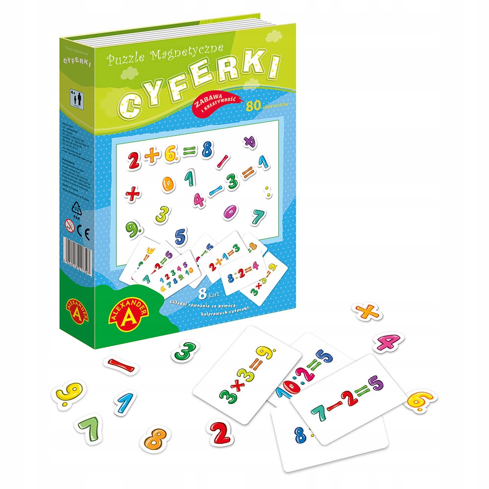 

Puzzle magnetyczne Cyferki 80 el od 5 lat