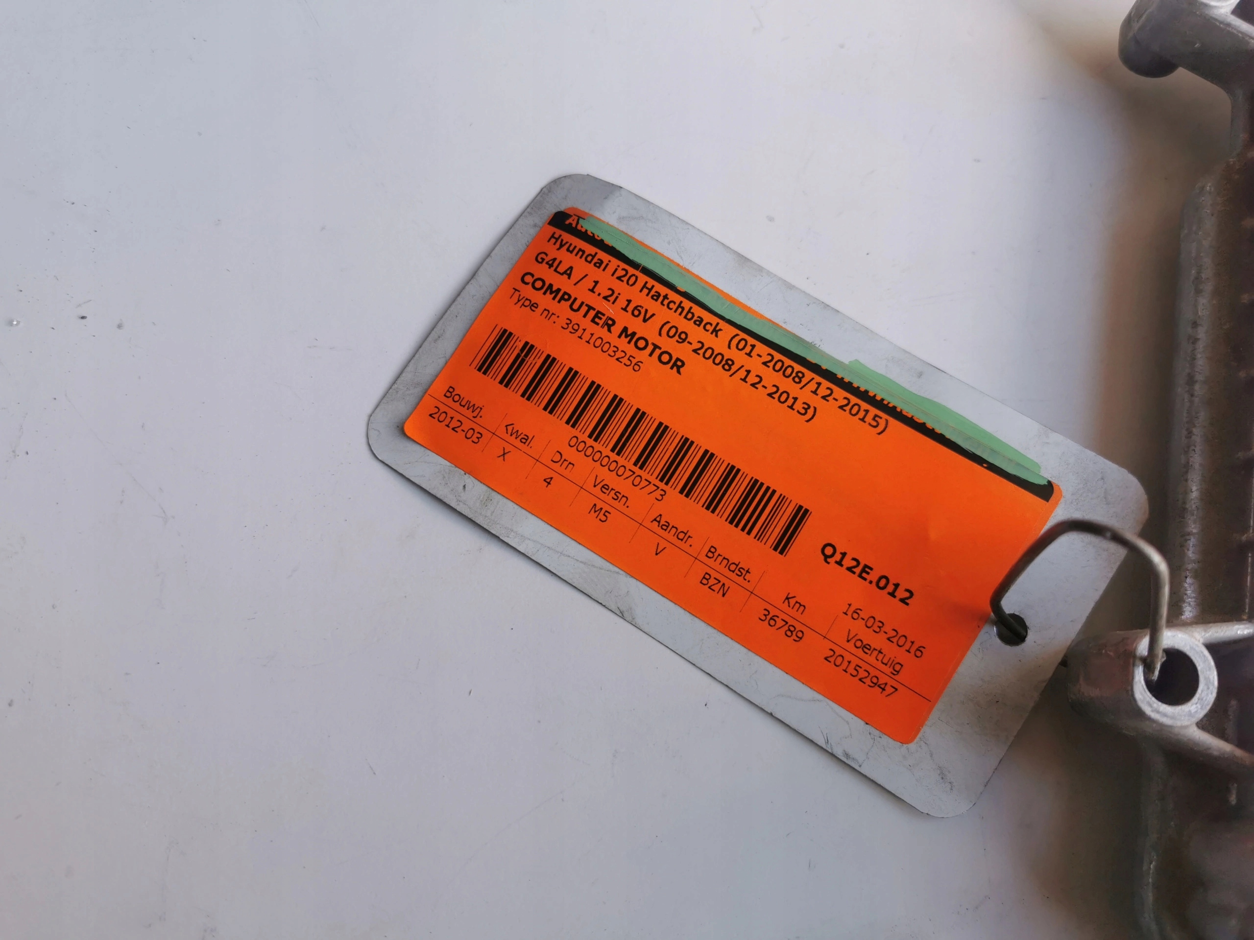 HYUNDAI I20 1.2B 39110-03256 9001040380KD computer