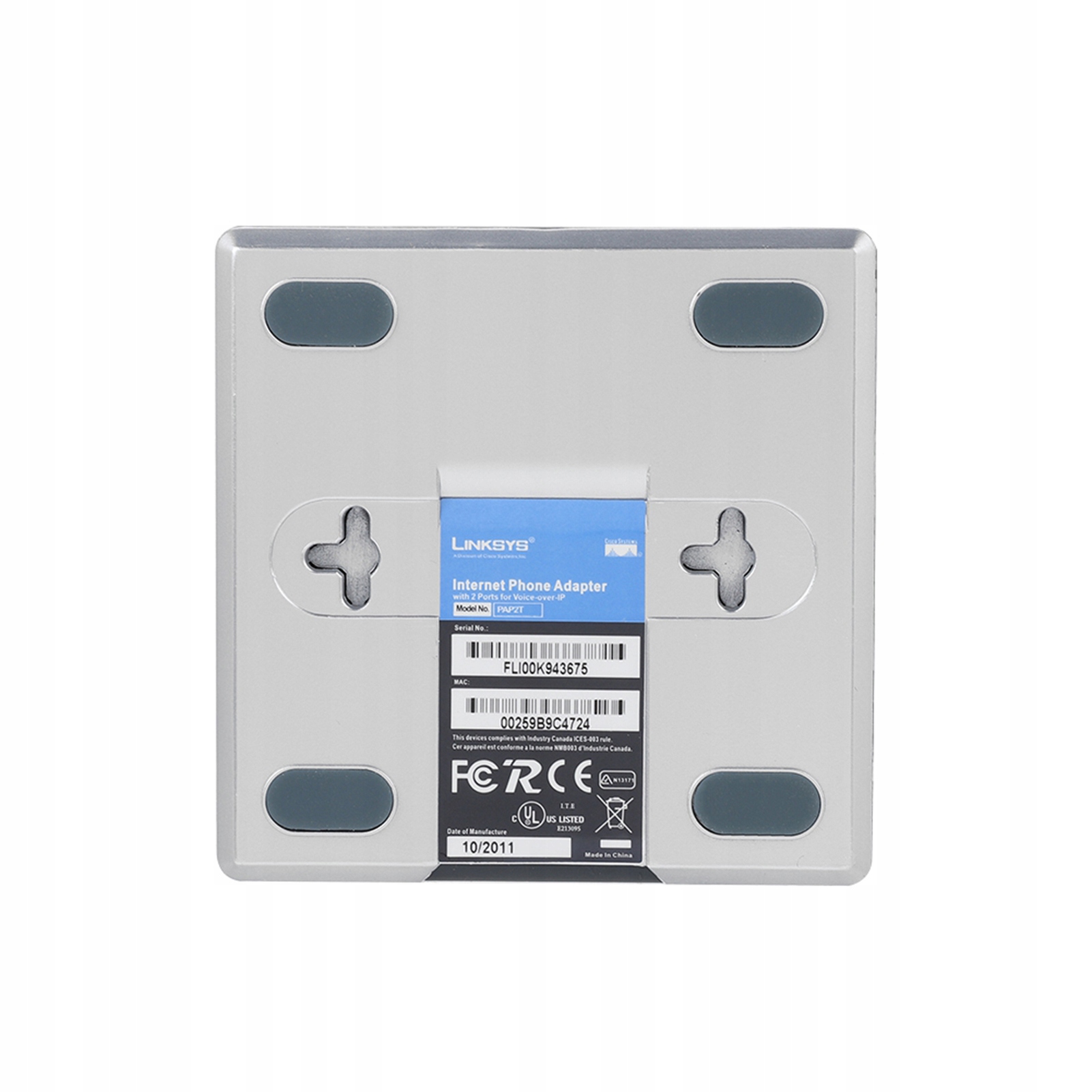 2-PORTOWY ADAPTER TELEFONU INTERNETOWEGO SIP Producent bez marki