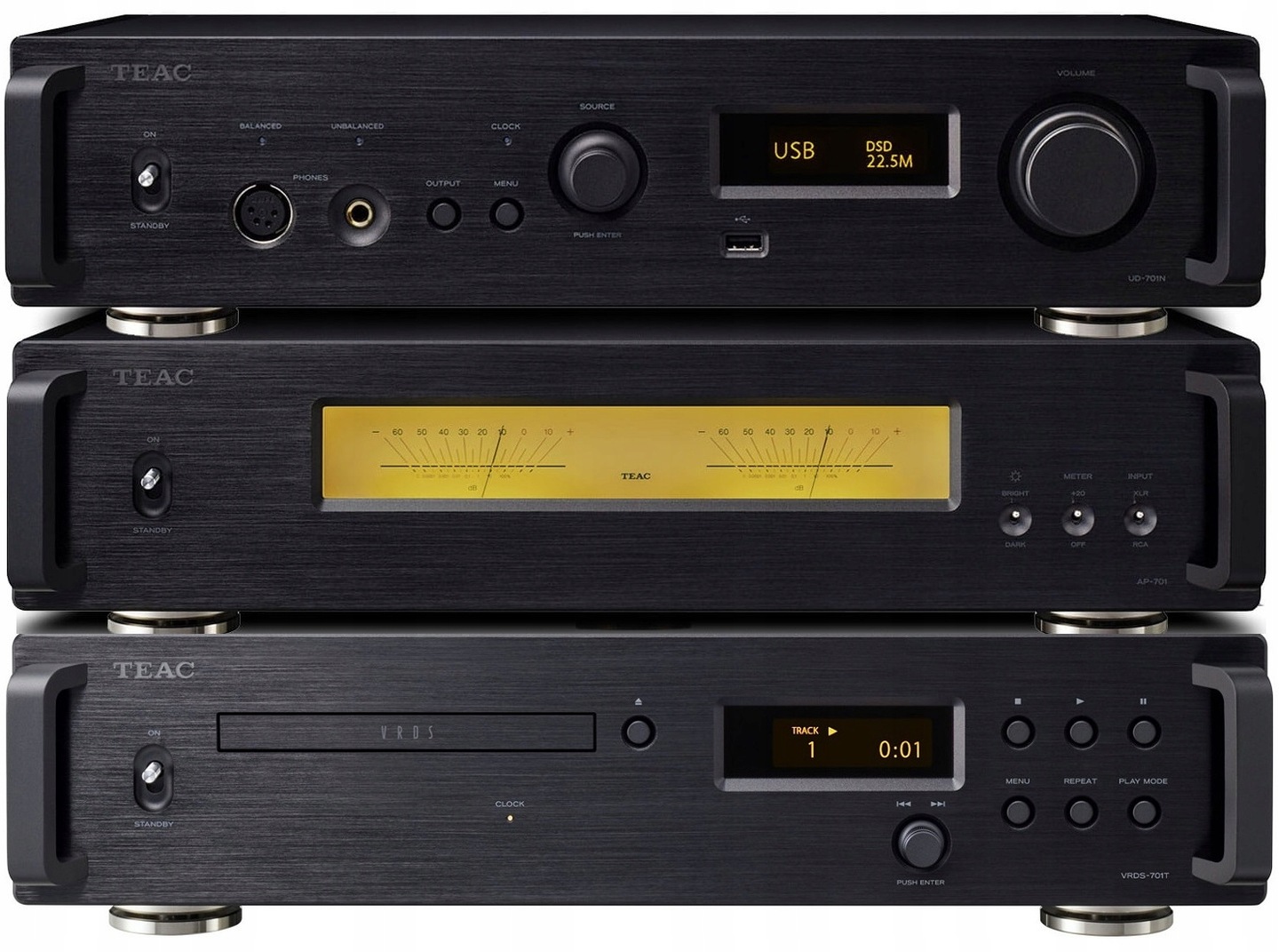 Teac UD-701N AP-701 VRDS-701T Black Zestaw Hi-end, Topowa Seria Teac