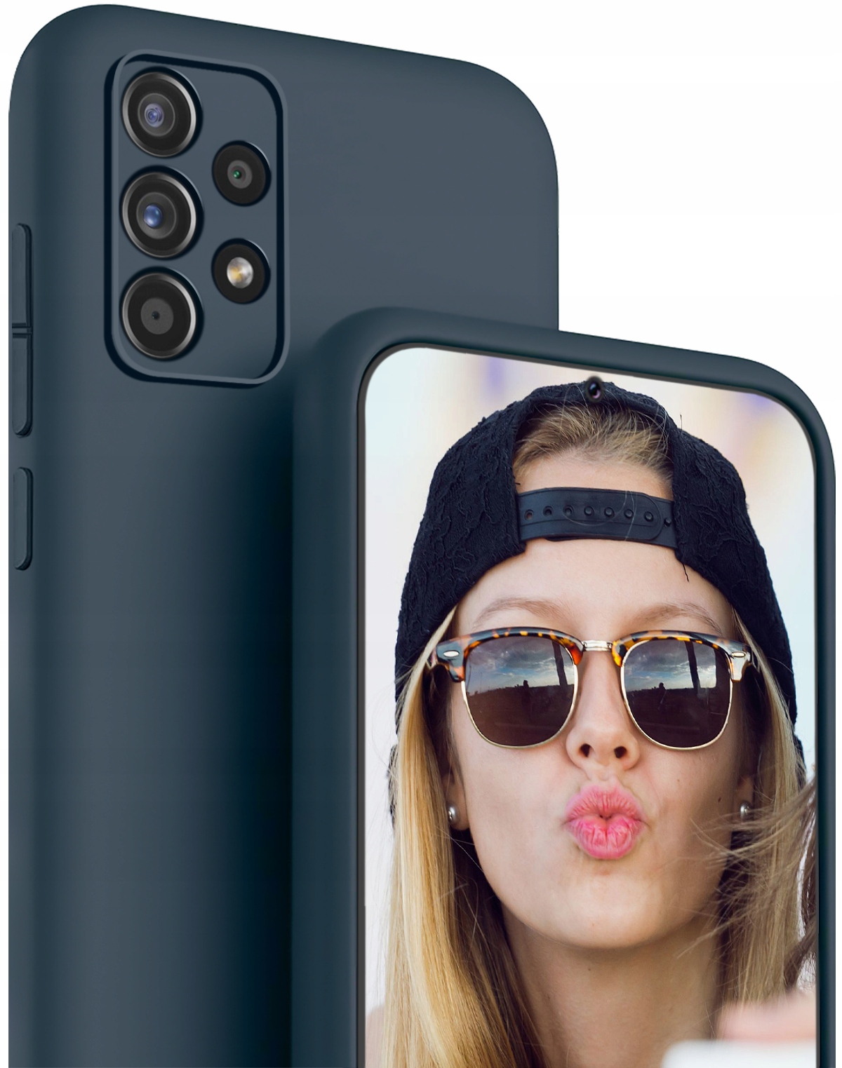 

Etui Silikon do Samsung Galaxy A52 Case Szkło 9H