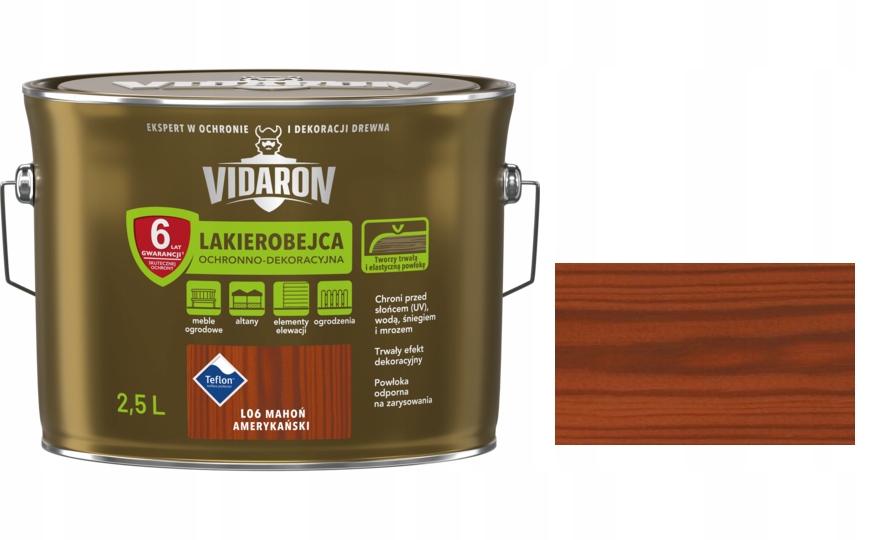

Vidaron Lakierobejca L06 Mahoń Amerykański 2,5L