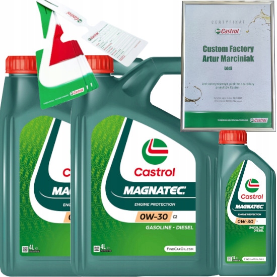 CASTROL MAGNATEC 0W30 C2 9L PSA B712312 + ZAWIESZKA