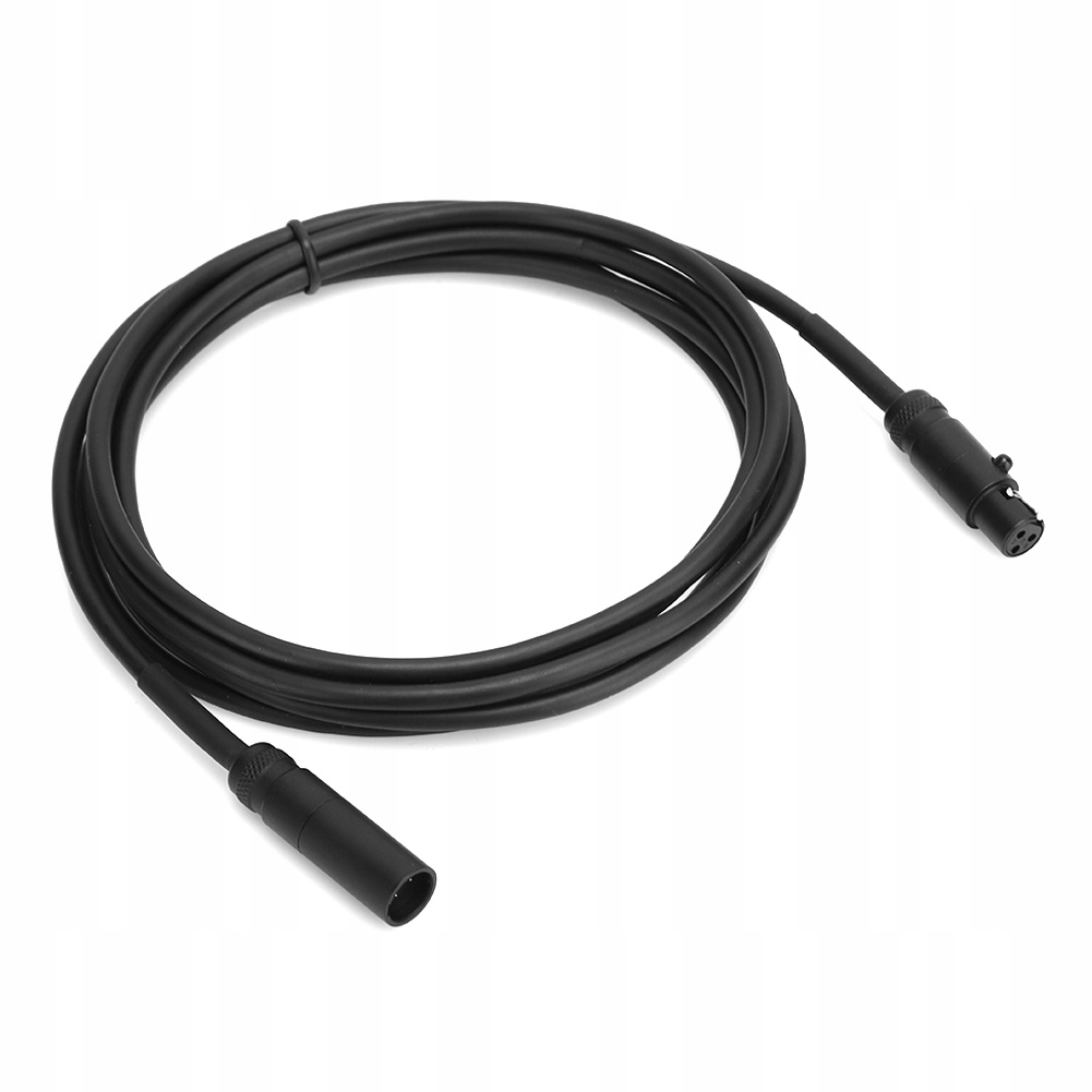 Mini XLR 3Pin Kabel Audio Męski na Żeński do Kamery DSLR Mikrofonu 2M
