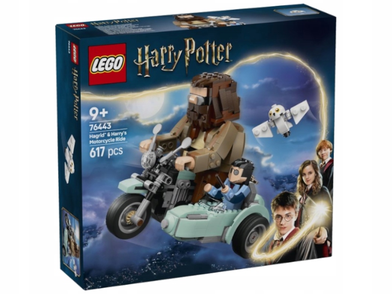 Lego 76443 Harry Potter kpl Motorová jízda Hagrida a Harryho 9+ 617ks