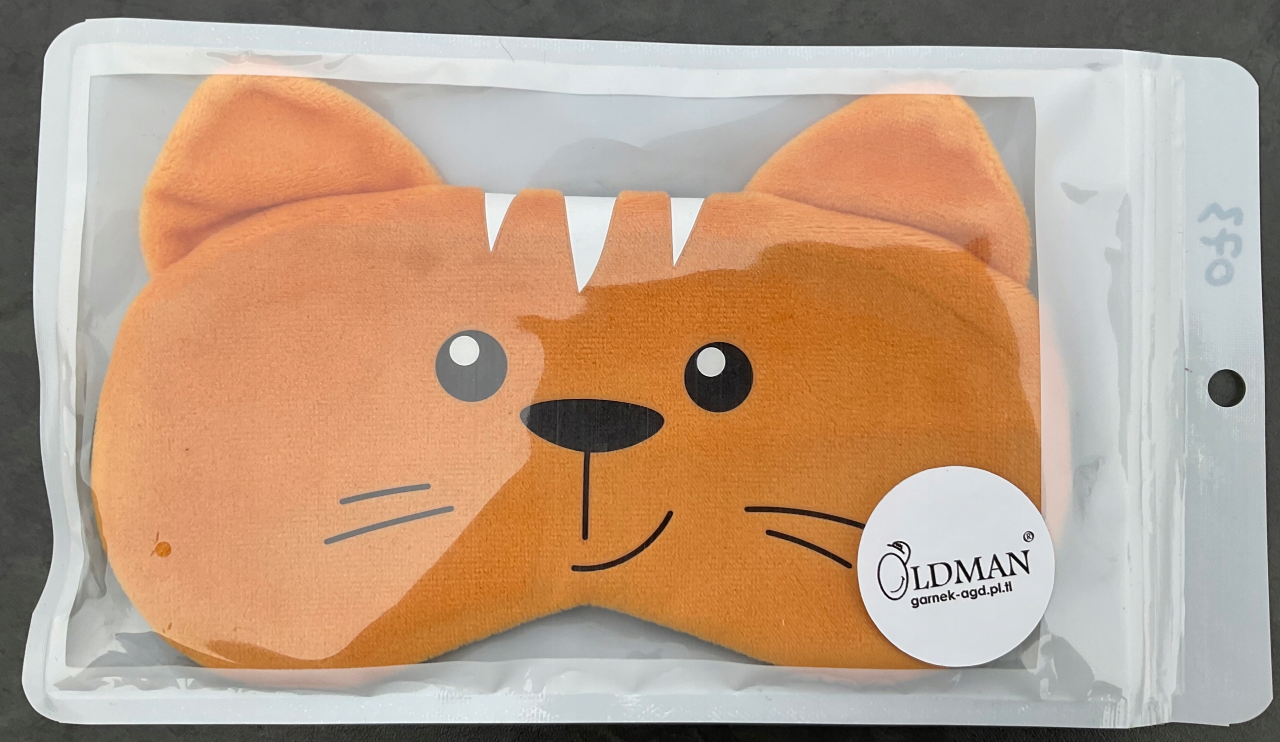 OPASKA NA OCZY MASKA DO SPANIA SNU RELAKSU KOT kotek OLDMAN NA GUMCE Marka Oldman