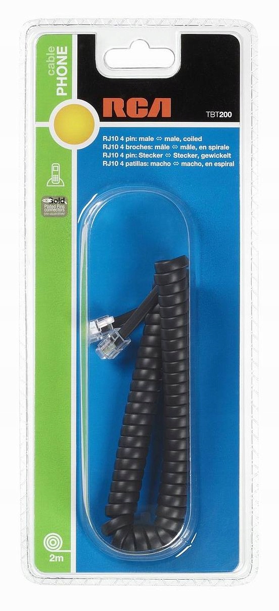 Kabel telefoniczny spiralny 2m