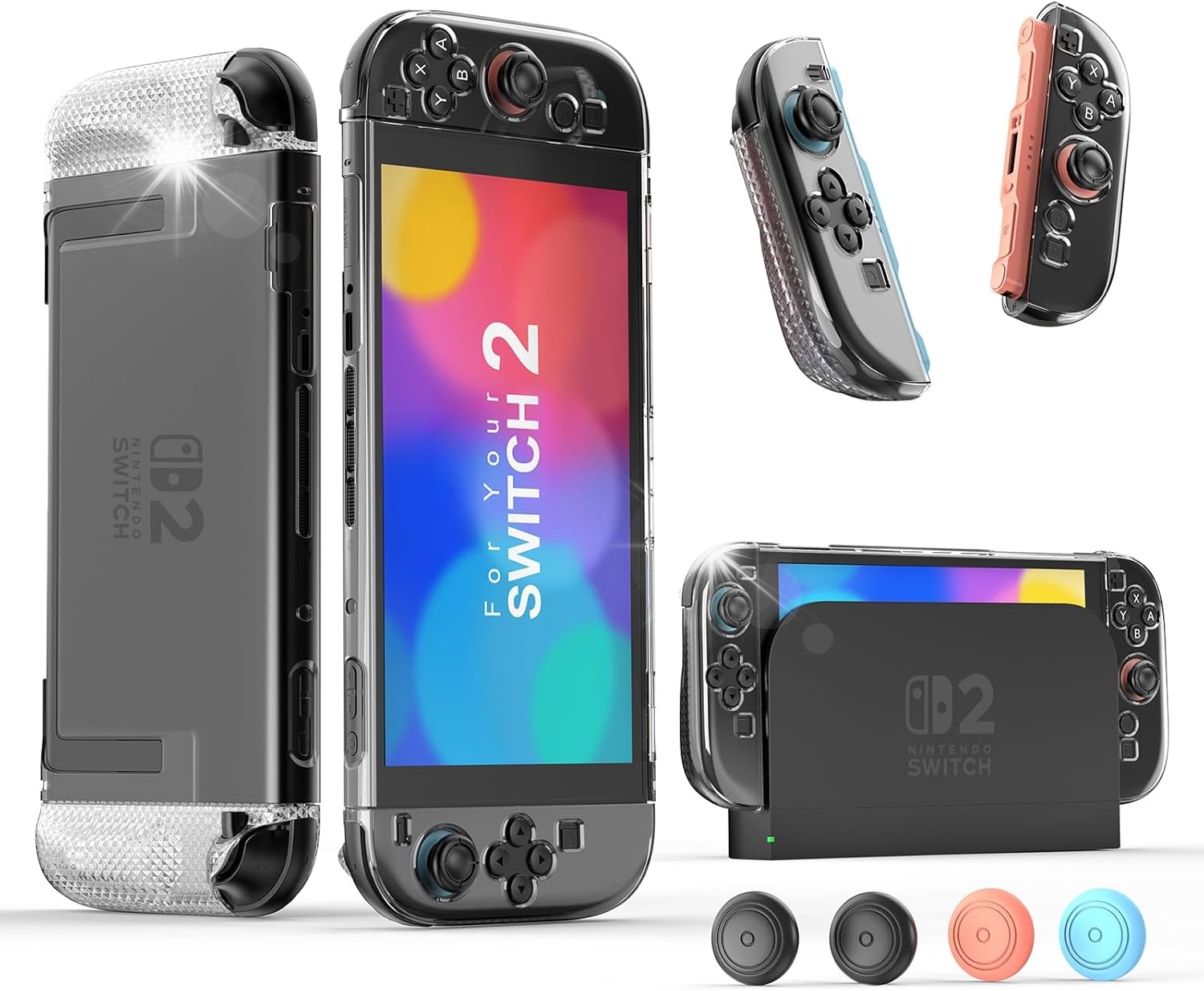 Przeźroczyste Etui Ochronne STARTRC Nintendo Switch 2 PC TPU Dockable lekki