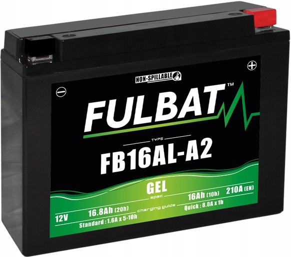 Гелевая аккумуляторная батарея Fulbat YB16AL-A2 12V 16.8 Ah 210A