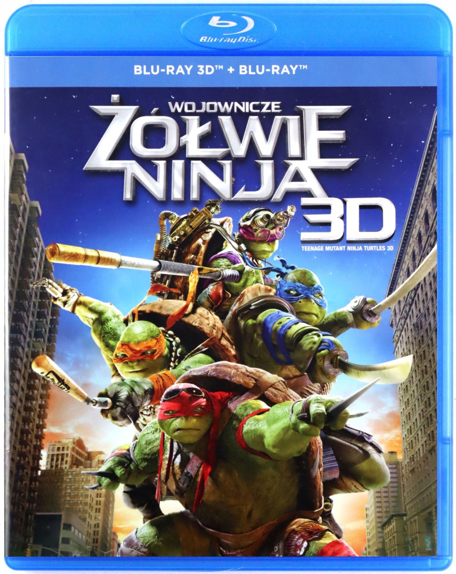 

Wojownicze Żółwie Ninja 3D (blu-ray 3D)+(BLU-RAY)