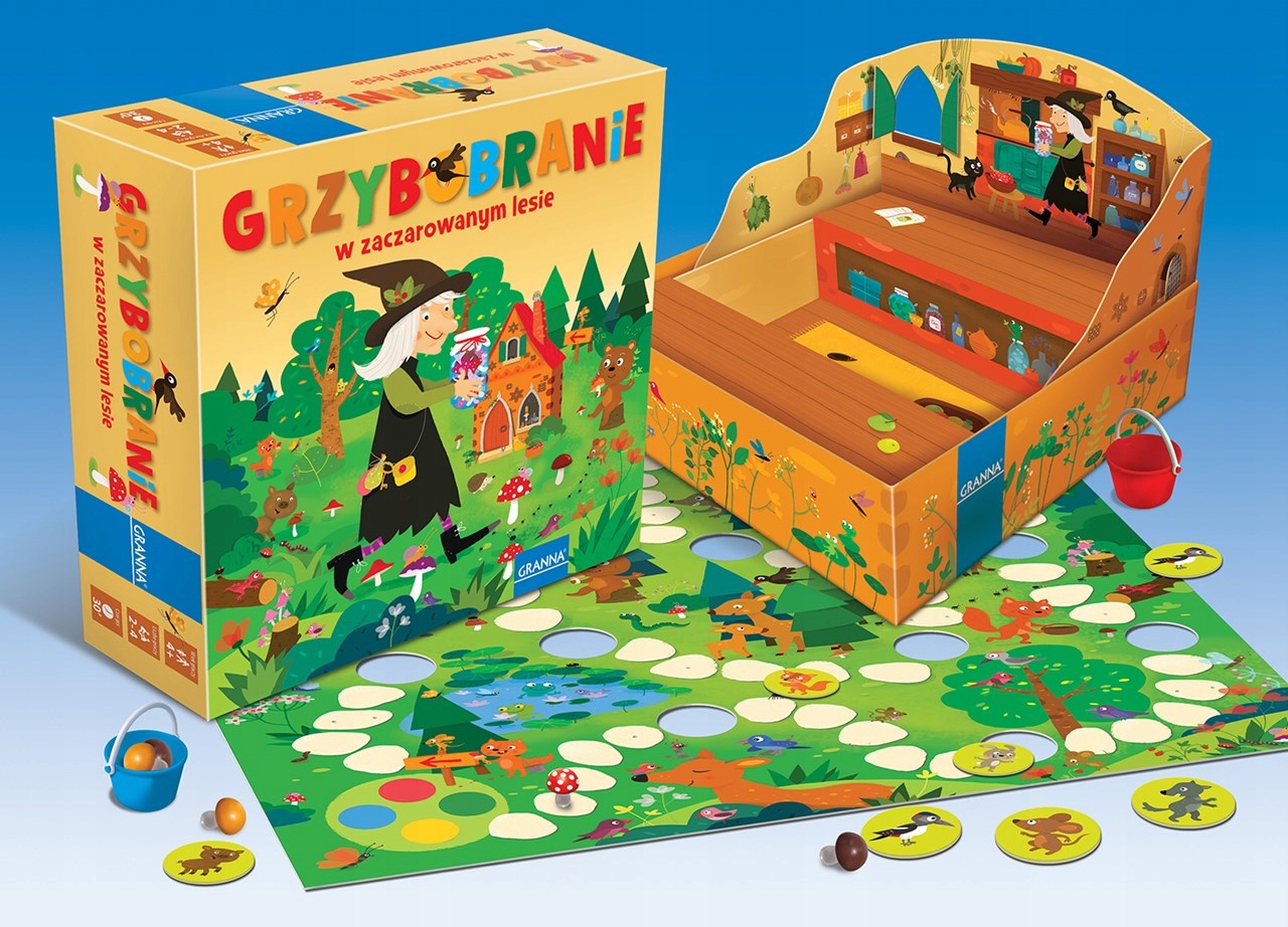 Gry Dla Dzieci Dziecięca Gra Towarzyska Gra Grzybobranie w Zaczarowanym
