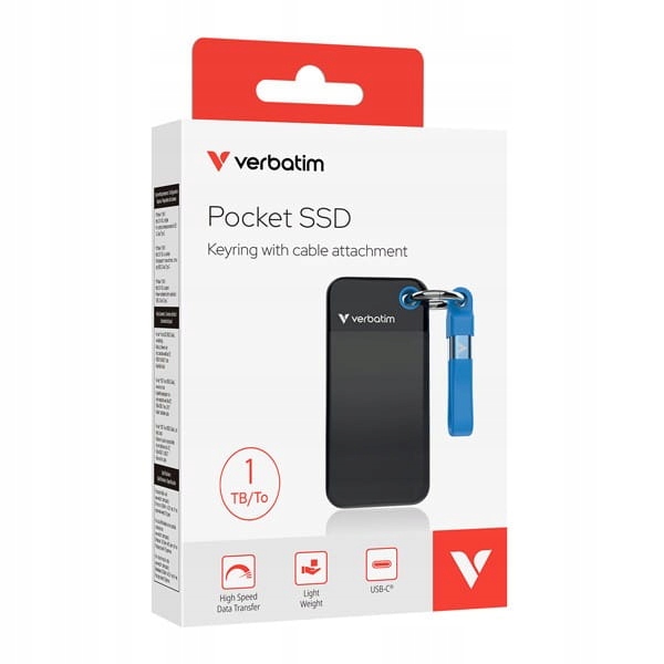 Dysk Ssd zewnętrzny Verbatim Pocket Ssd 1TB Black/Blue