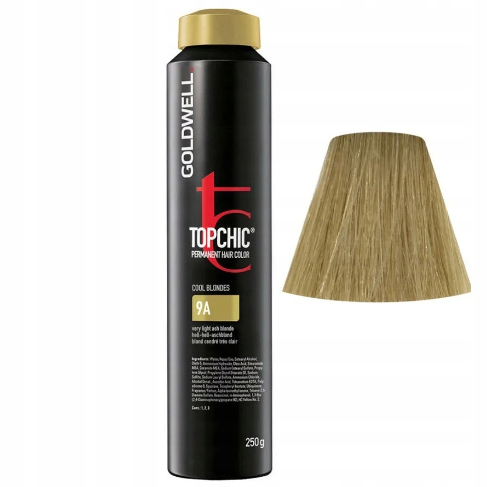 Goldwell, TopChic, Trvalá barva na vlasy, 9A Cool Blonde, 250 ml