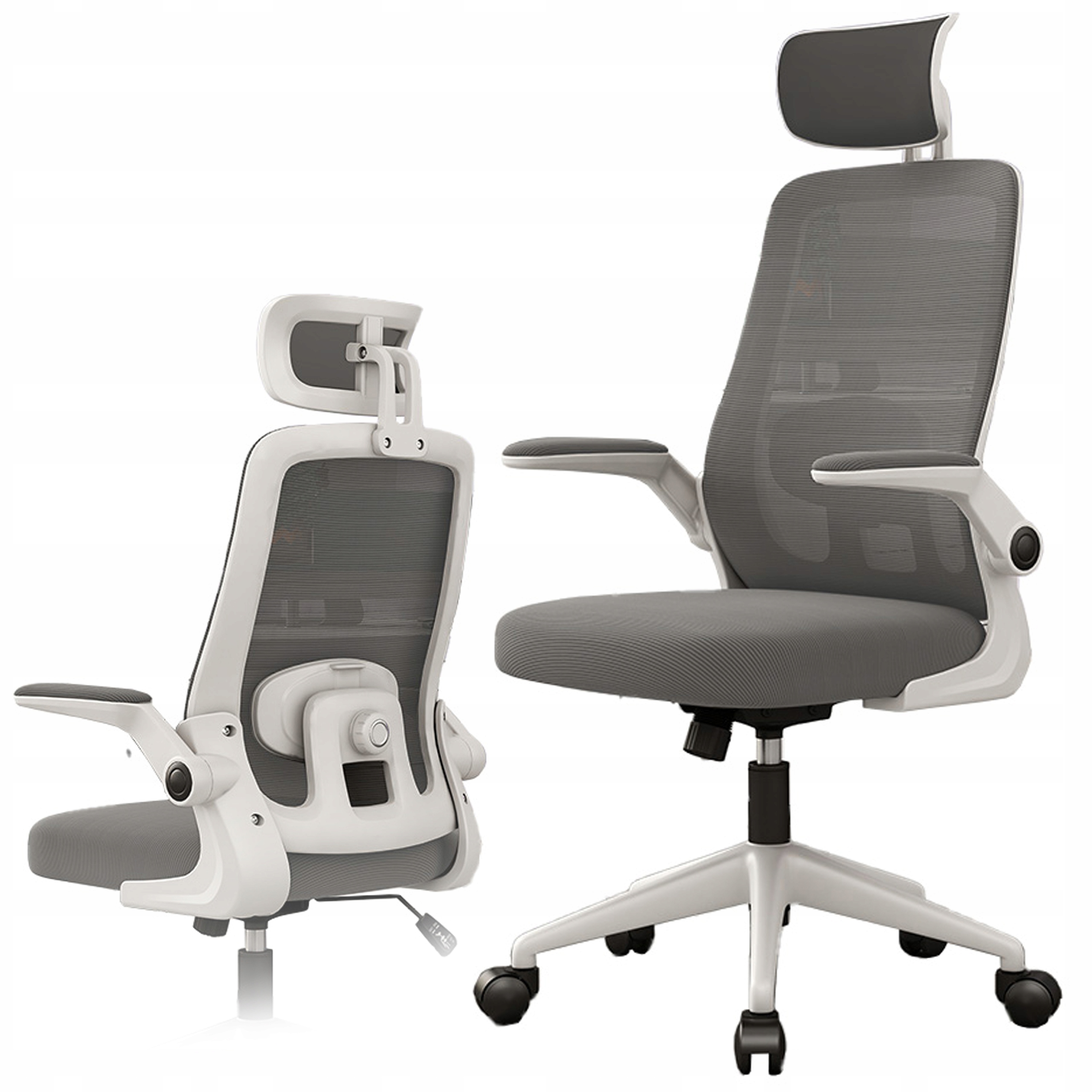Ergonomicky otočná kancelárska stolička s nastaviteľnou opierkou hlavy