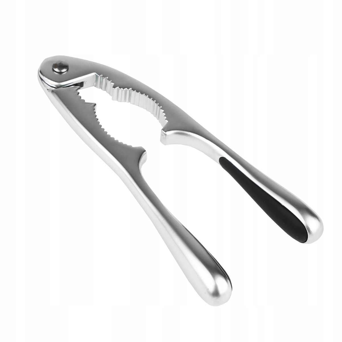 DZIADEK DO ŁUPANIA ORZECHÓW STALOWY SOLIDNY OTWIERACZ SZCZYPCE ŁUPACZ Kolor dominujący srebrny
