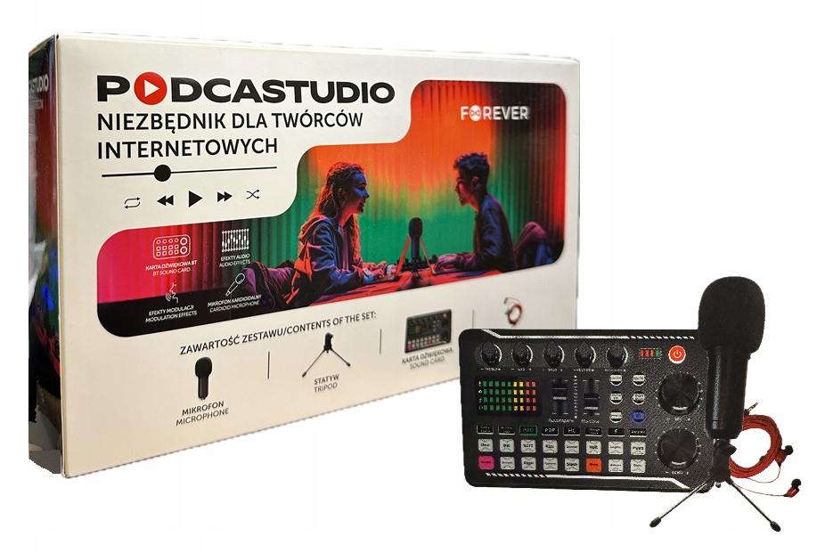 Forever Podcastudio pro webové tvůrce Studiový set