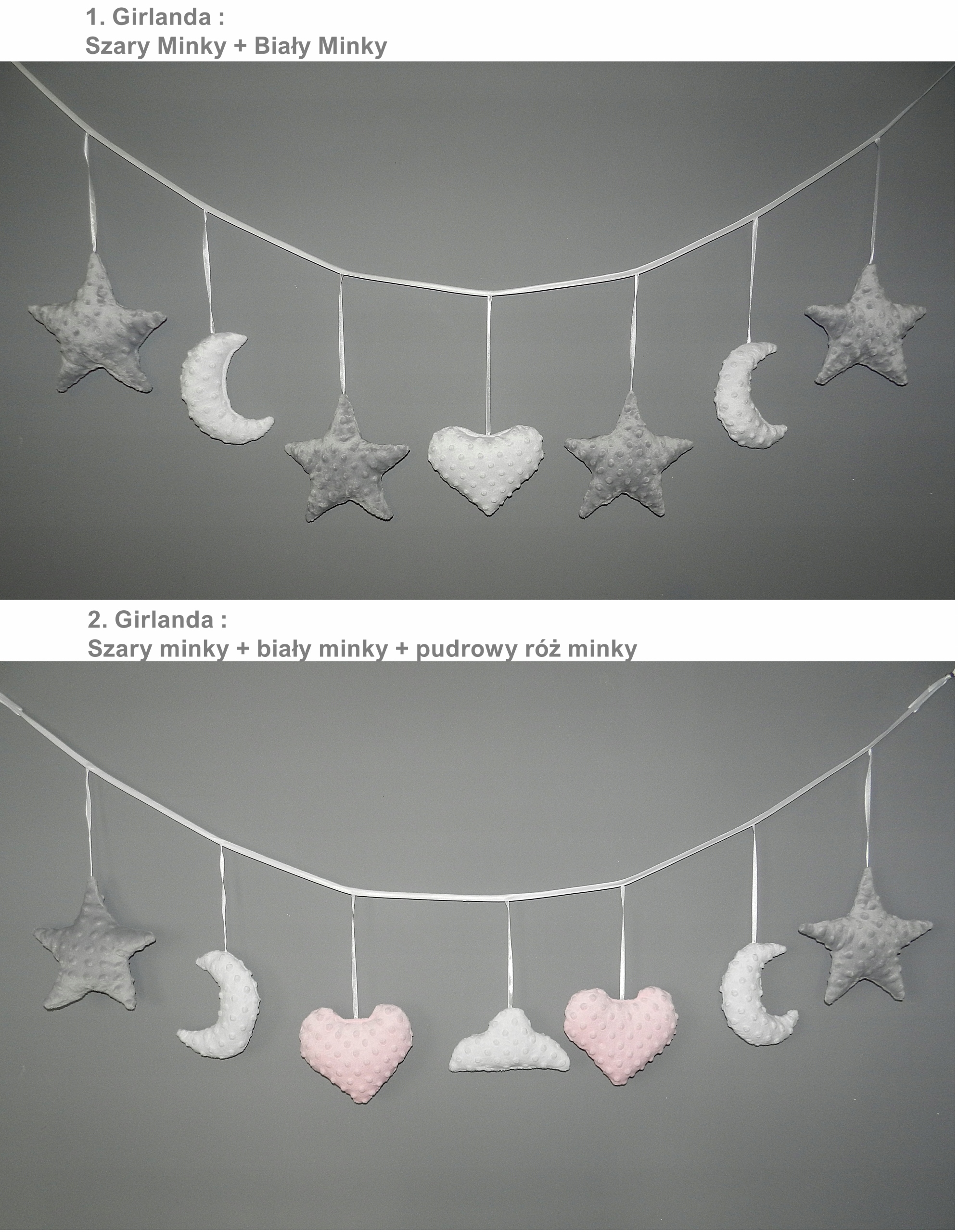 GIRLANDA MINKY 190cm , dekoracyjna ozdoba BELBI Marka Inna