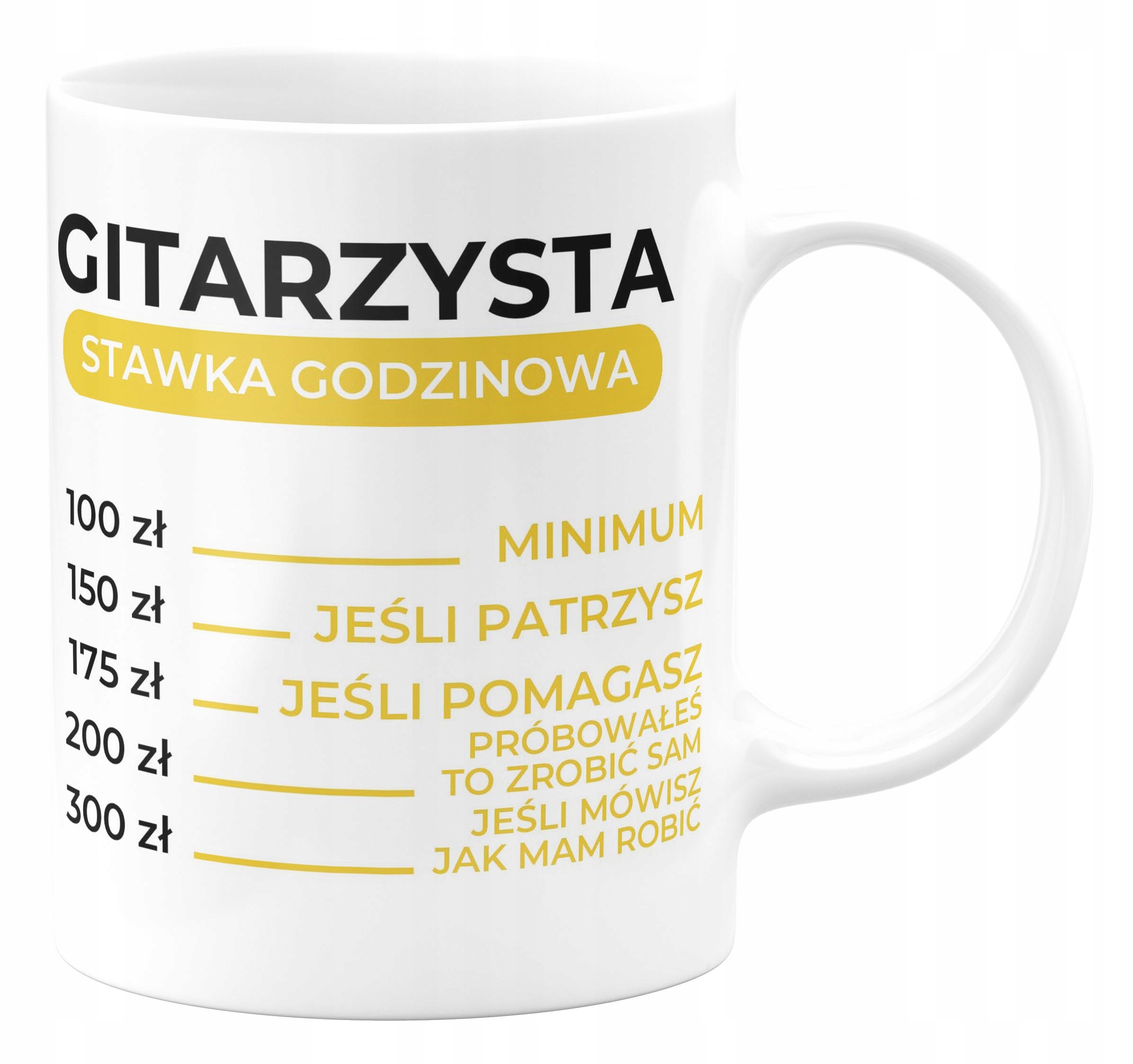 

Kubek Muzyczny Hobby Gitarzysta Muzyka
