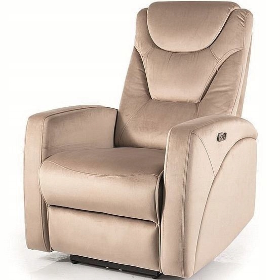 Fotel Rozkładany Kronos Velvet C. Bez Bluvel 40 Kolekcja Kronos