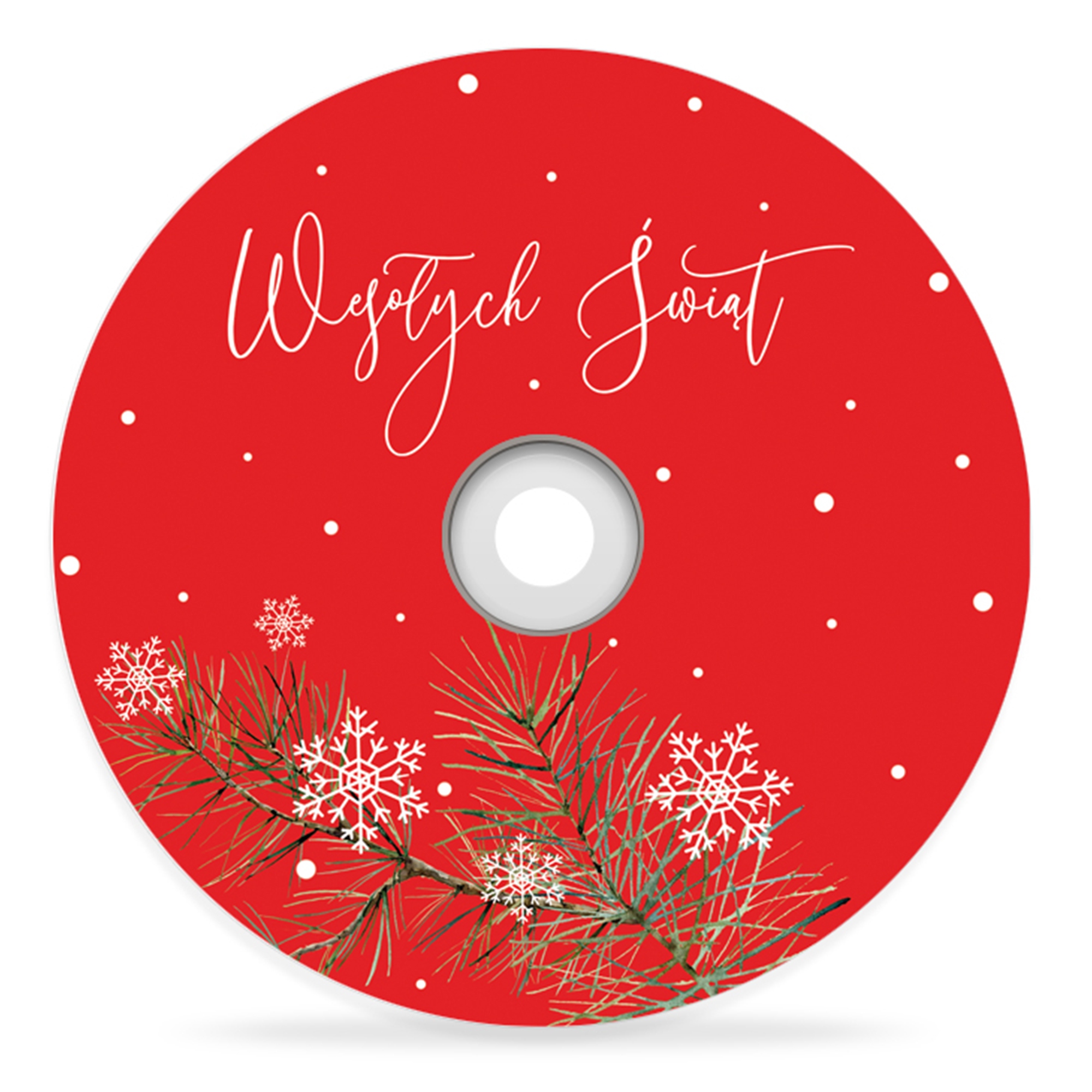 

Płyta DVD z nadrukiem Wesołych Świąt