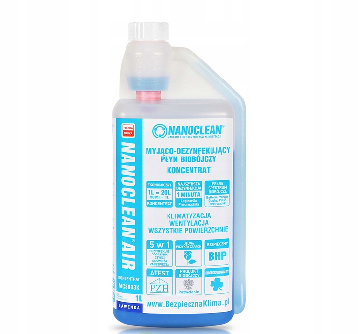 

Nanoclean Lawenda Koncentrat Biobójczy 1L 1:20