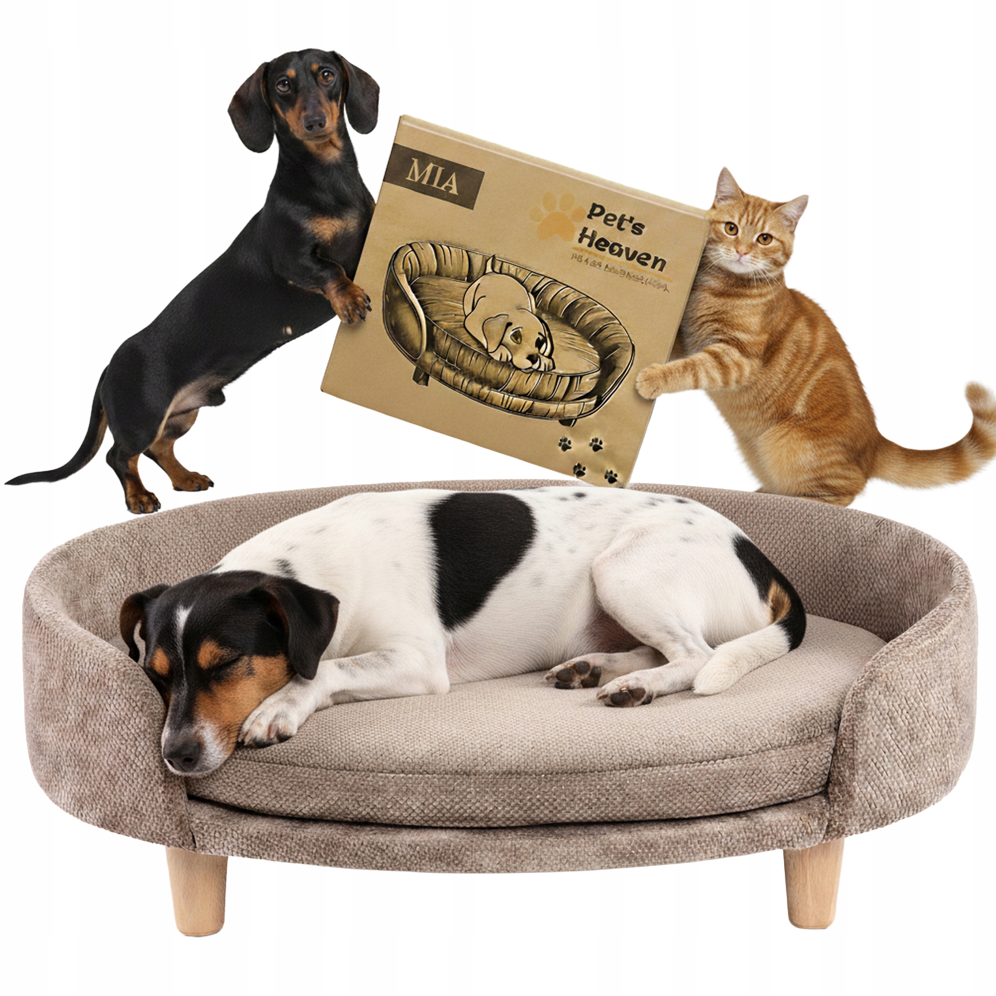 Legowisko dla Psa i Kota sofa Kanapa leżanka komfort miękki kojec XL 55x65