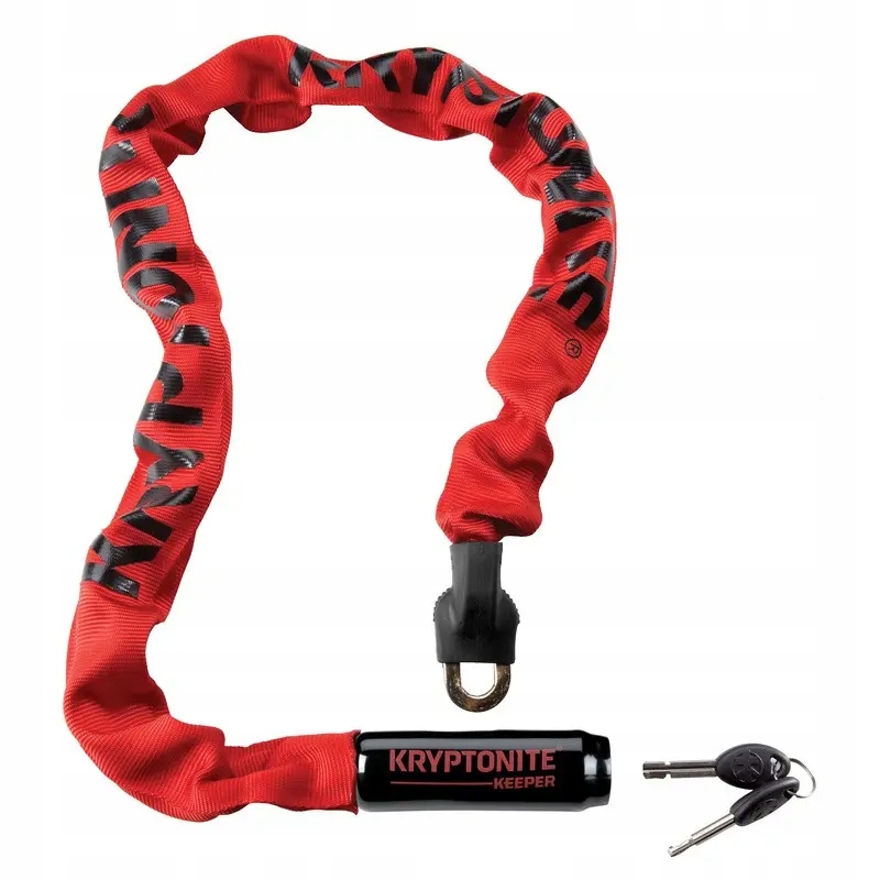 Řetězové zapínání Kryptonite Keeper Red 0,7 cm x 85 cm