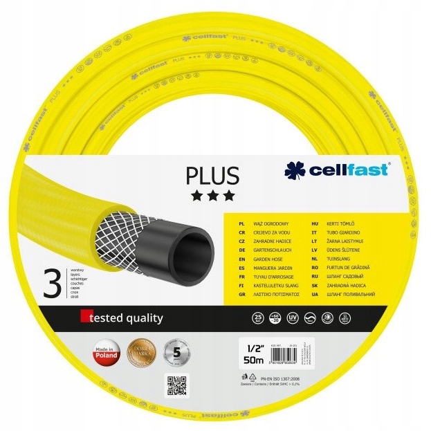 Hadice Cellfast Plus 50 M 1/2" 3 W
