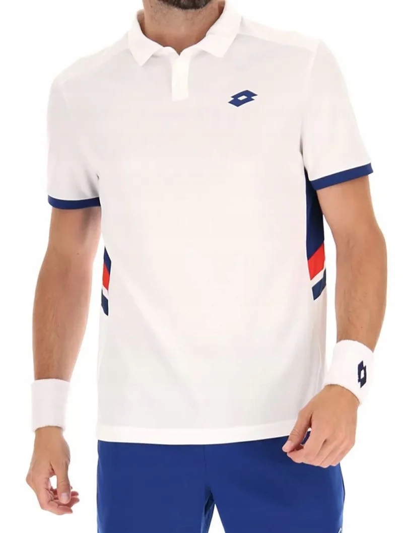 Koszulka męska Lotto Squadra III Polo bright white XXL