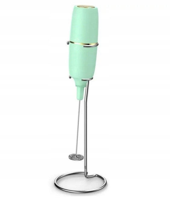 Ręczny Elektryczny Spieniacz Do Mleka stal nierdzewna mikser stojak