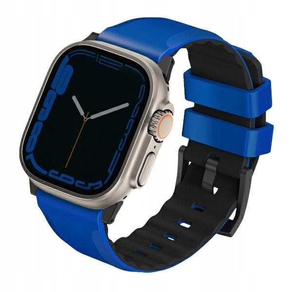 Pasek Uniq Linus Airosoft Apple Watch 42/44/45/49mm 1-SE2/Ultra niebieski