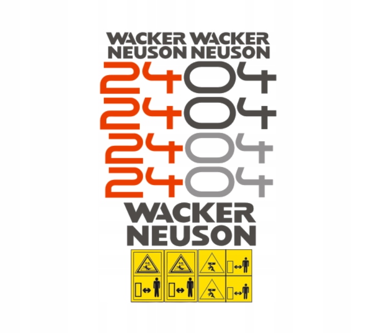 Samolepky Wacker Neuson 2404