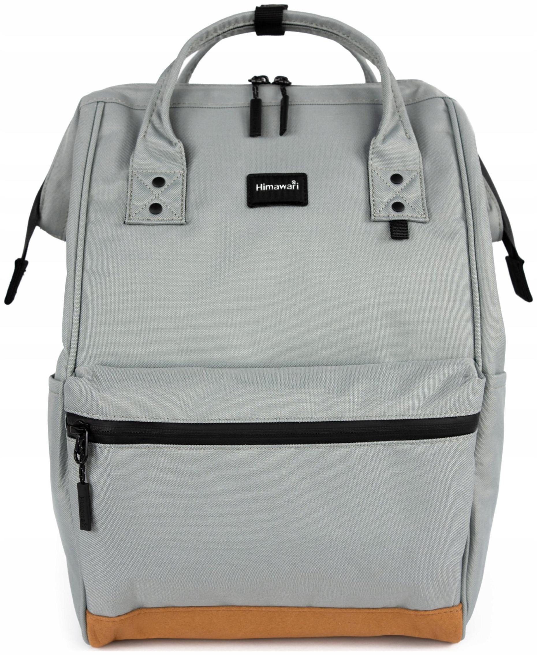 Batoh na notebook Himawari Cabin M – do práce do školy, světle šedý