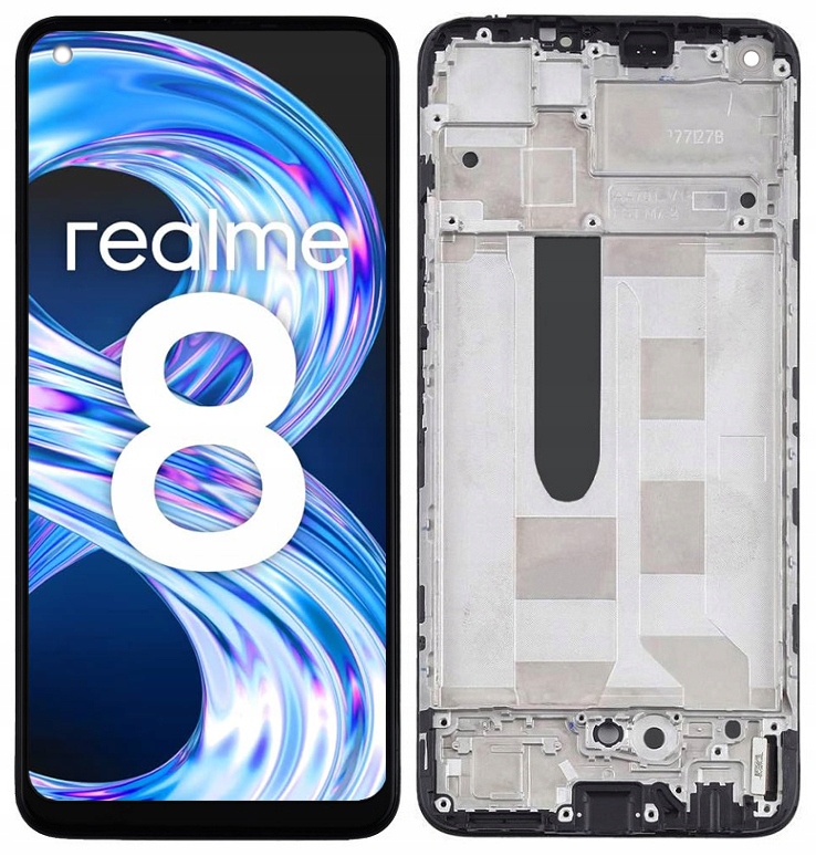 Oled displej pro Oppo Realme 8 RMX3085 LCD displej Rámeček