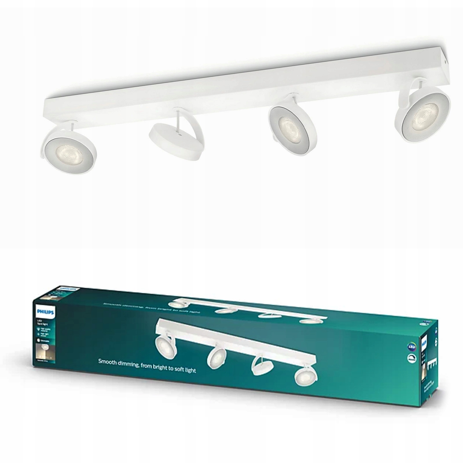 Stropná lampa Led reflektor 18W 2000lm 2700K biela Clockwork Philips