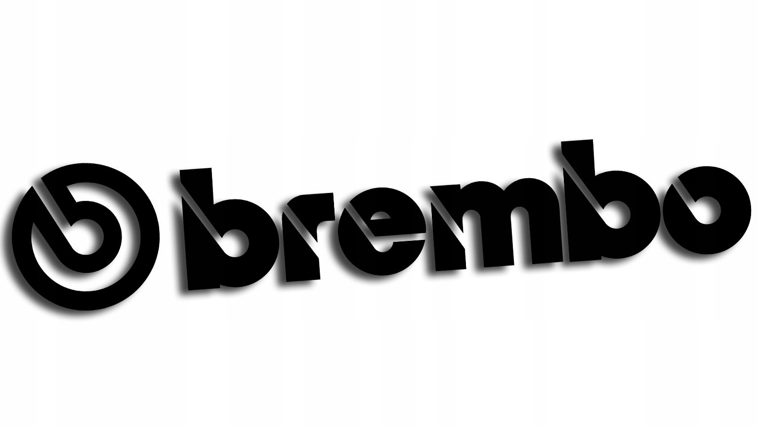 

Wycinana naklejka Brembo czarna