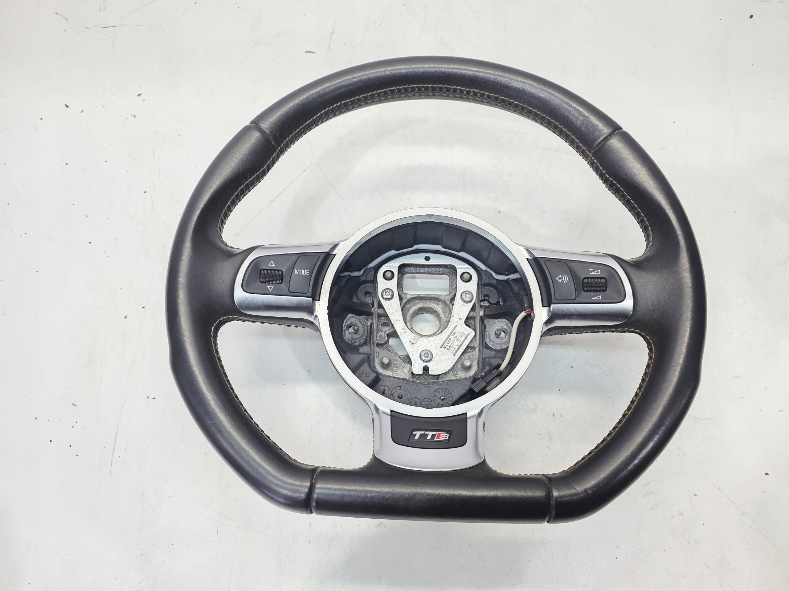 steering wheel, leather MULTI BIALA NIC SCIETA AUDI TT TTS 8J 8J0419091K BDB 23/25