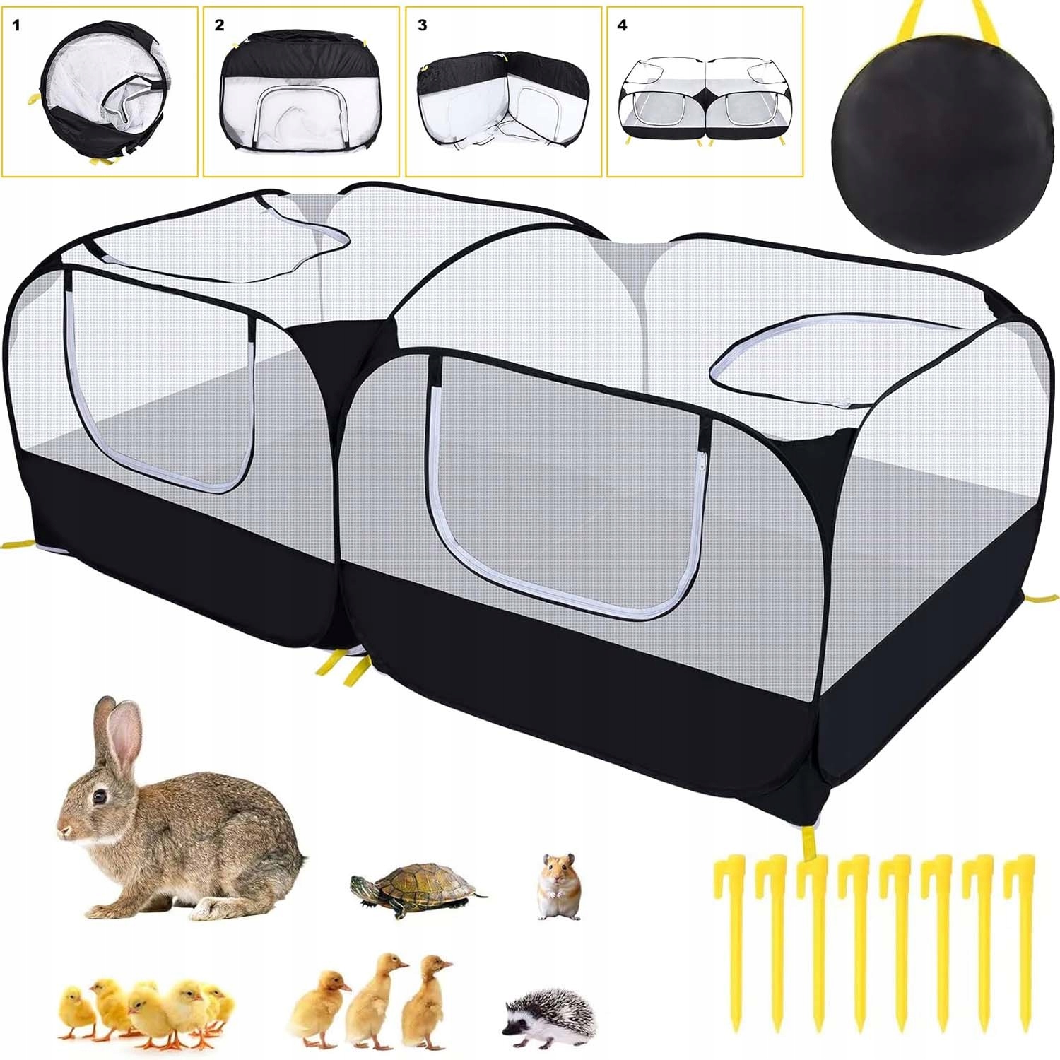 Levně Skládací Kotec Pro Štěňata Kotec Pro Zvířata Chata Pro Psy 185*94 CM