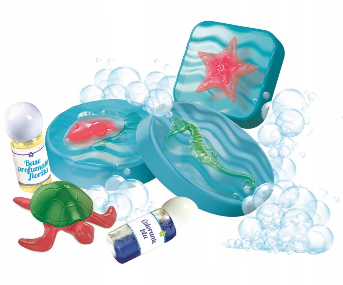 MORSKIE MYDEŁKA STWÓRZ MYDEŁKA CLEMENTONI Wiek dziecka 8 lat +