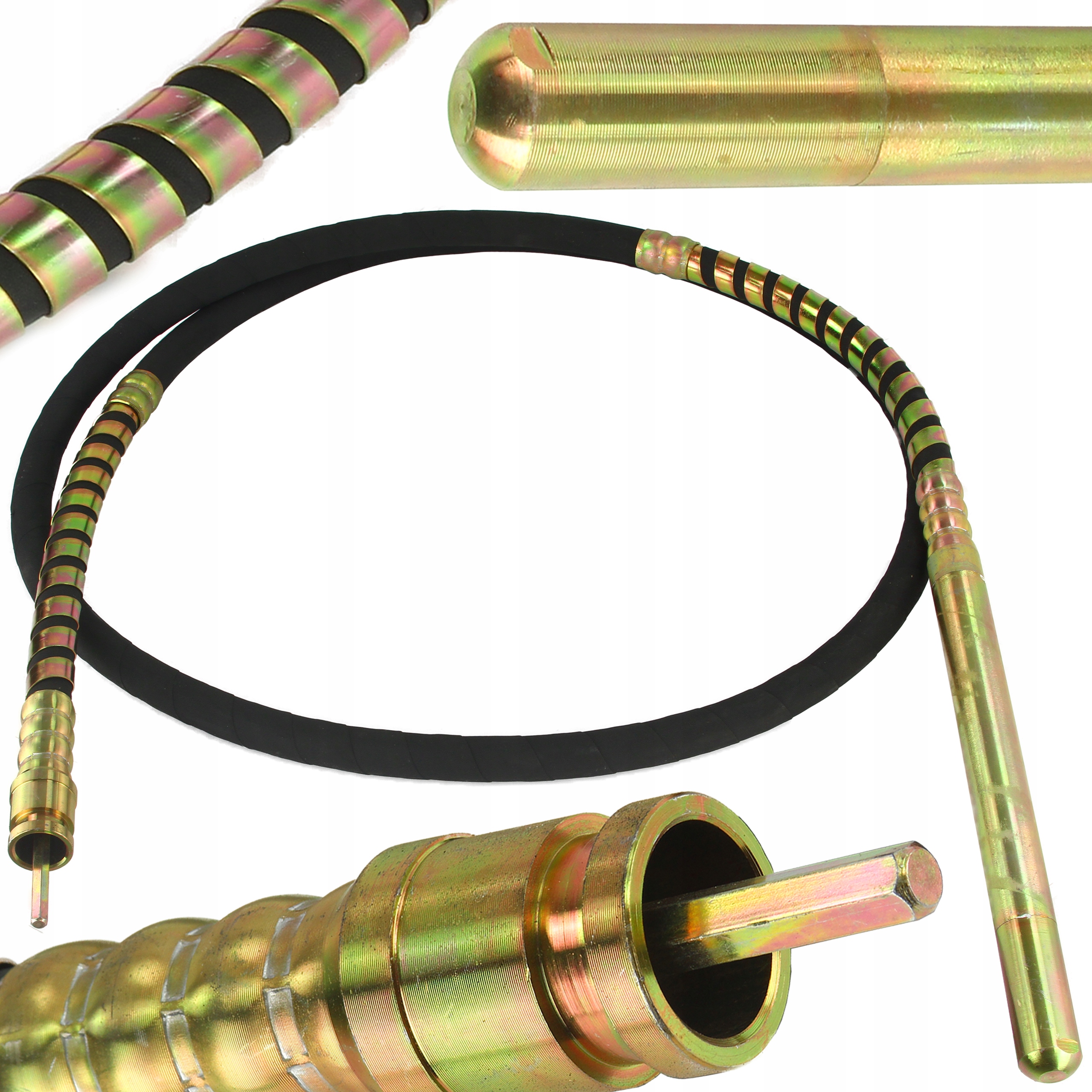 WĄŻ DO WIBRATORA 4m / 38mm BUŁAWA WAŁEK DO BETONU